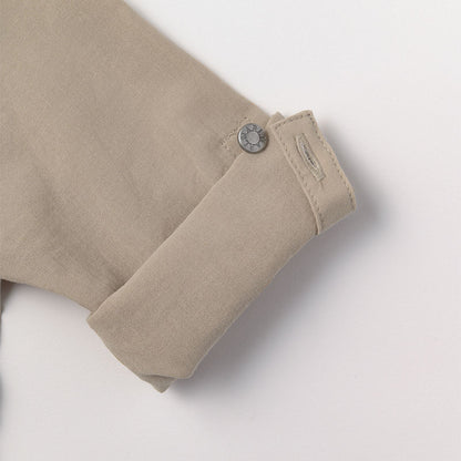 shirts 2 bosom beige開領襯衫