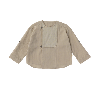 shirts 2 bosom beige開領襯衫