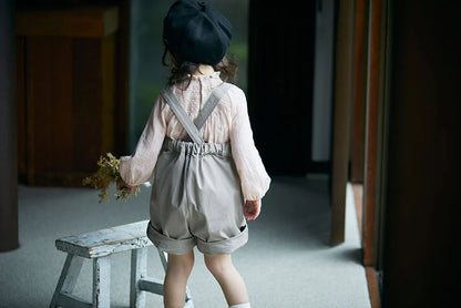 blouses 2 shirring pink粉色皺摺襯衫