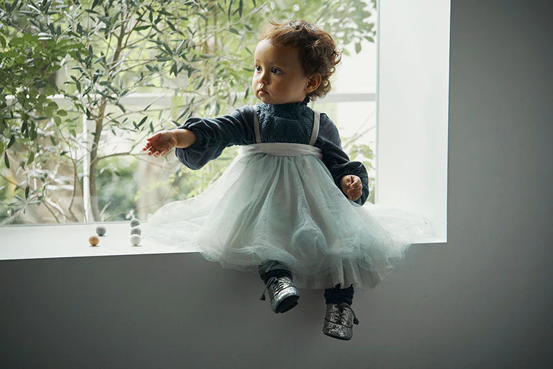 blouses 3 shirring navy深藍皺摺襯衫