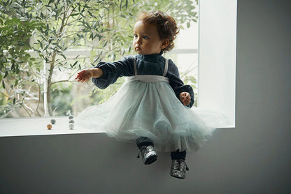 blouses 3 shirring navy深藍皺摺襯衫