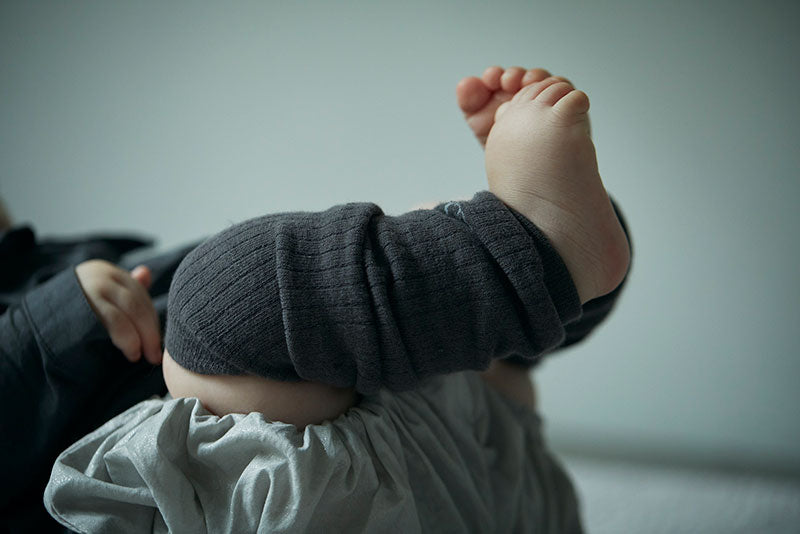 leg warmers 2 charcoal棉質保暖腿套0-2歲
