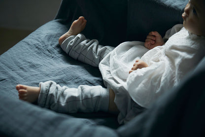 leg warmers 4 graph blue棉質保暖腿套0-2歲