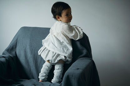 leg warmers 4 graph blue棉質保暖腿套0-2歲