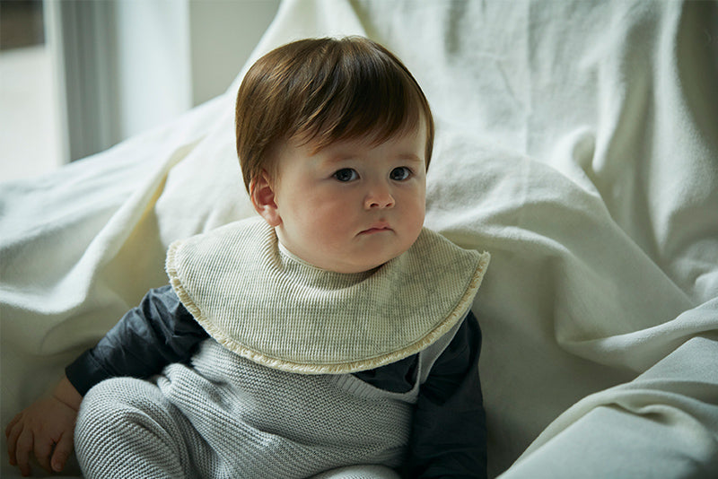 BIB/organic 6 fringe sage法國摩洛哥風格天然華夫格布料有機棉