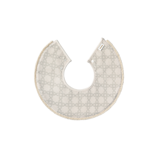 BIB/organic 6 fringe sage法國摩洛哥風格天然華夫格布料有機棉