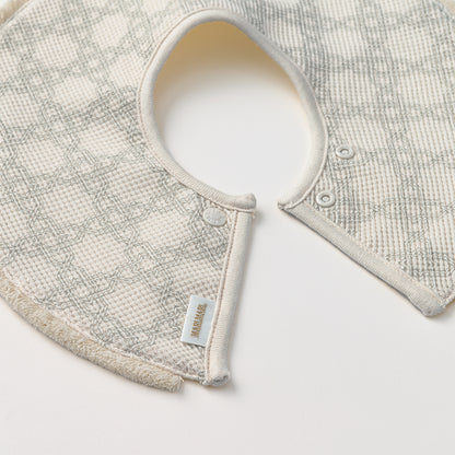 BIB/organic 6 fringe sage法國摩洛哥風格天然華夫格布料有機棉