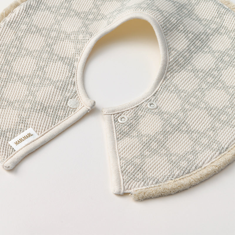 BIB/organic 6 fringe sage法國摩洛哥風格天然華夫格布料有機棉