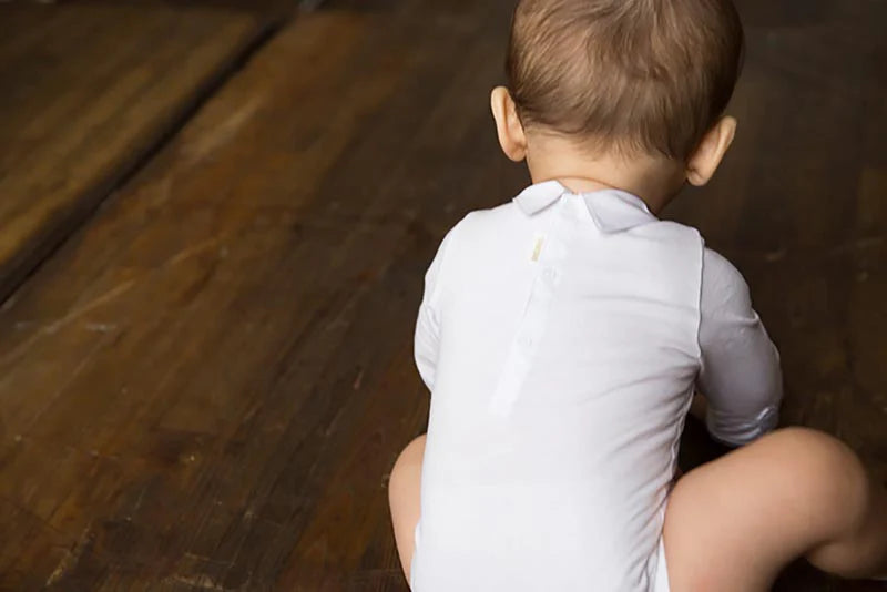 bodysuits 1 pintuck white領結白襯衫貼身包屁衣