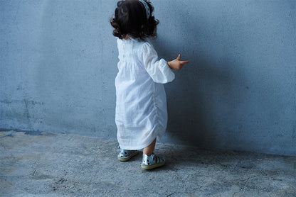 dress 1 shirring white白色連衣裙洋裝