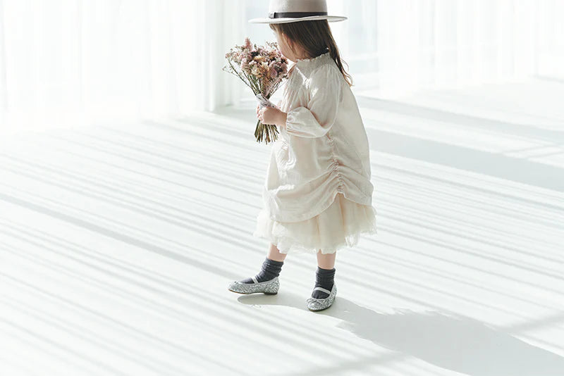 dress 2 shirring pink米粉色連衣裙洋裝