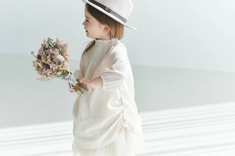 dress 2 shirring pink米粉色連衣裙洋裝