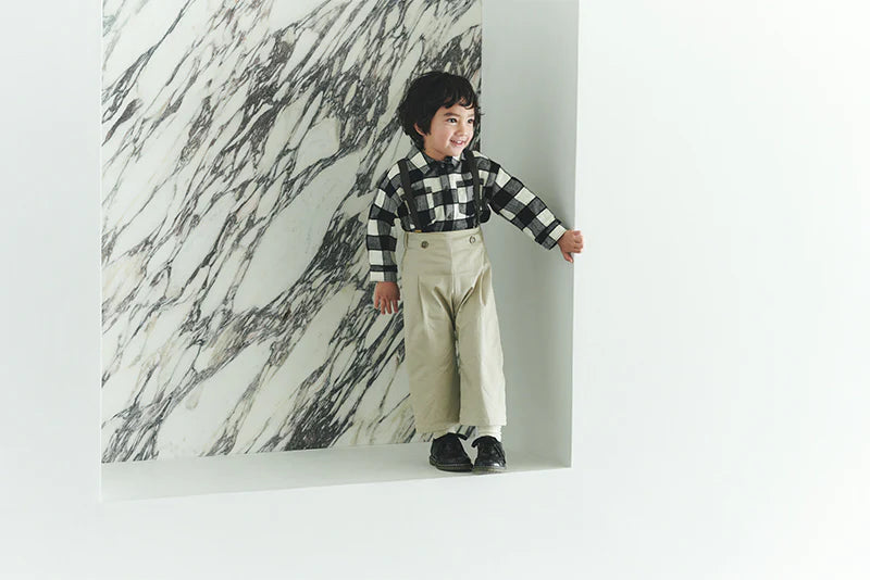 slacks 1 swanky beige吊帶休閒長褲可拆卸