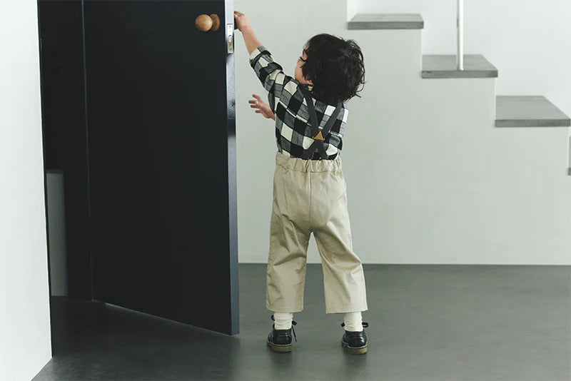 slacks 1 swanky beige吊帶休閒長褲可拆卸