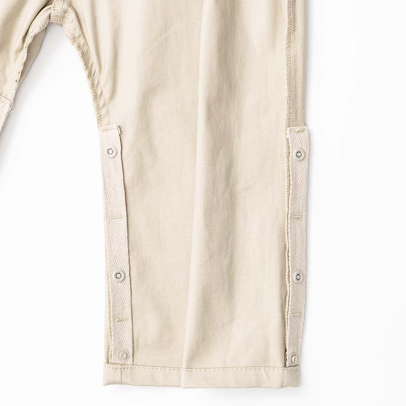 slacks 1 swanky beige吊帶休閒長褲可拆卸