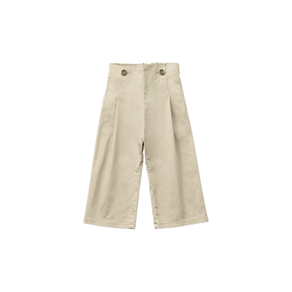 slacks 1 swanky beige吊帶休閒長褲可拆卸