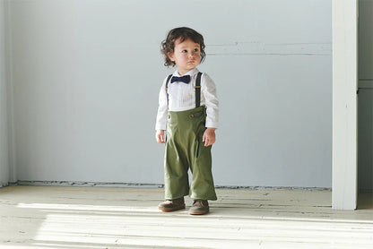 slacks 2 swanky khaki吊帶休閒長褲可拆卸