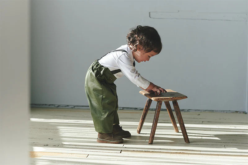 slacks 2 swanky khaki吊帶休閒長褲可拆卸