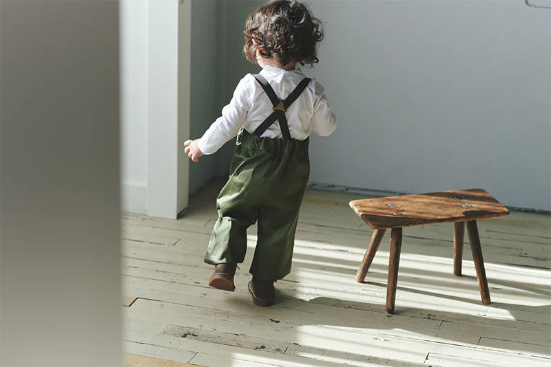 slacks 2 swanky khaki吊帶休閒長褲可拆卸