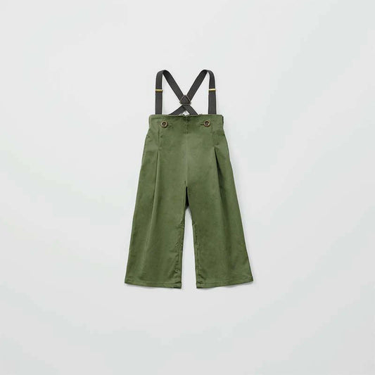 slacks 2 swanky khaki吊帶休閒長褲可拆卸