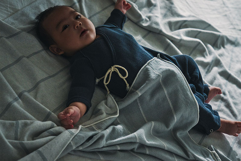 「日本製」okurumi 2 sora針織襁褓毯子哺乳巾斗篷