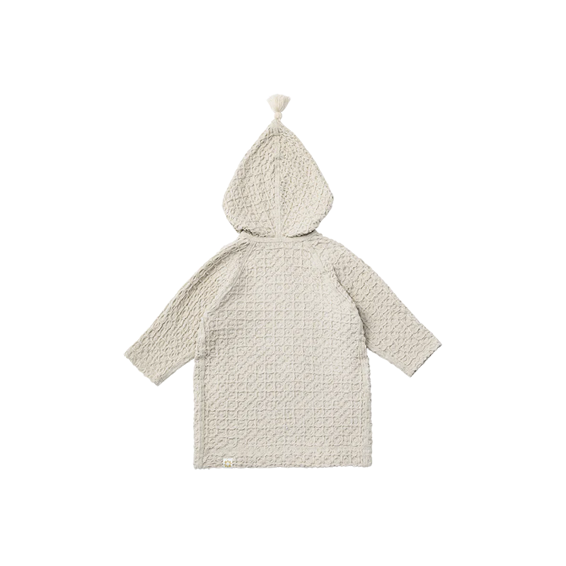 Organic hooded bathrobe多用途華夫格兒童浴袍三色1～4歲