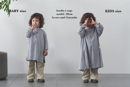 kardia 1 sage防污圍裙式洋裝適合用餐繪畫手工