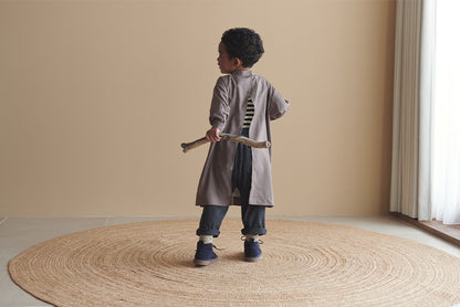 kardia 2 olive防污圍裙式洋裝適合用餐繪畫手工