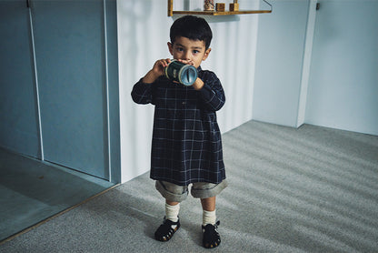 kardia 3 graph black防污圍裙式洋裝適合用餐繪畫手工