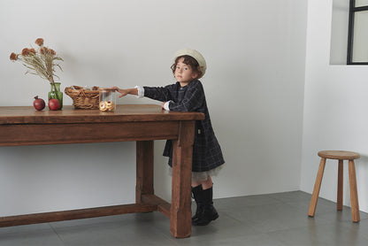 kardia 3 graph black防污圍裙式洋裝適合用餐繪畫手工