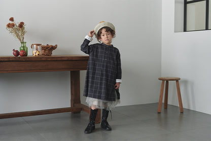 kardia 3 graph black防污圍裙式洋裝適合用餐繪畫手工