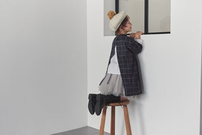 kardia 3 graph black防污圍裙式洋裝適合用餐繪畫手工