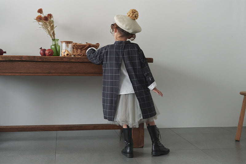 kardia 3 graph black防污圍裙式洋裝適合用餐繪畫手工