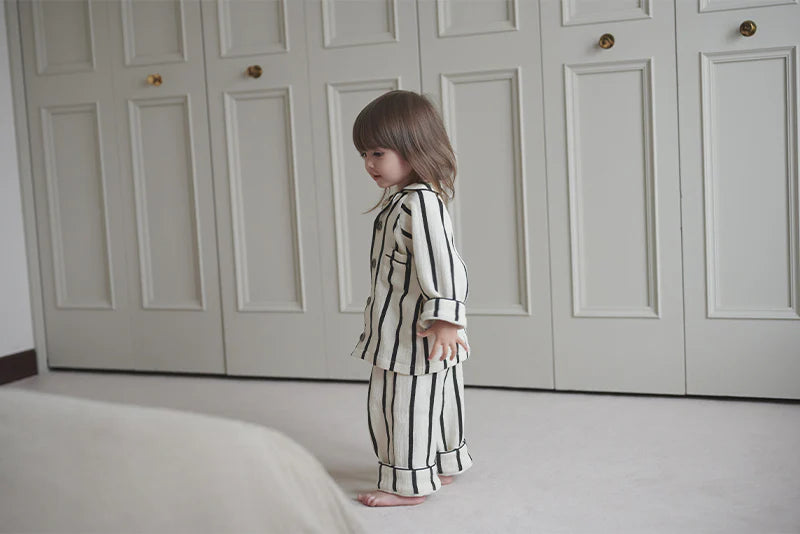家居系列calmy 1 stripet條紋兒童睡衣