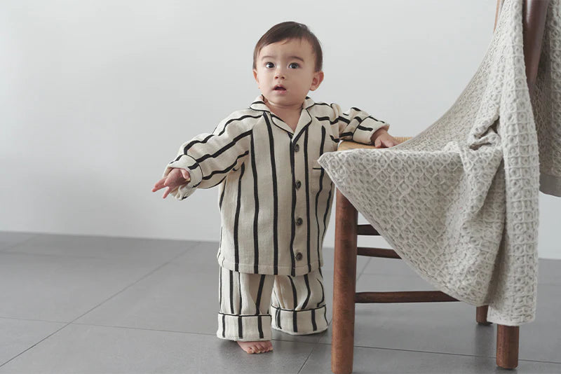 家居系列calmy 1 stripet條紋兒童睡衣