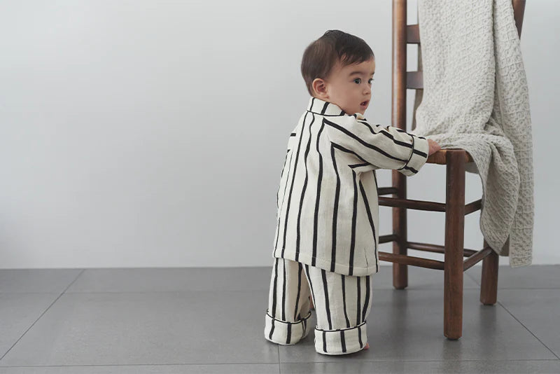 家居系列calmy 1 stripet條紋兒童睡衣