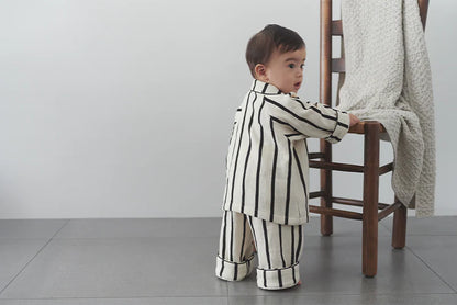 家居系列calmy 1 stripet條紋兒童睡衣