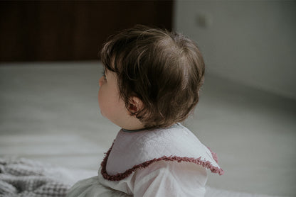 BIB/grid 1 spectrum lilac淡紫色流蘇秋冬口水巾刻字