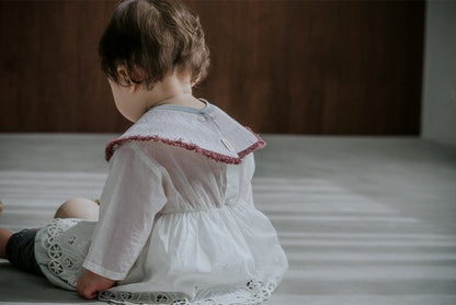 BIB/grid 1 spectrum lilac淡紫色流蘇秋冬口水巾刻字