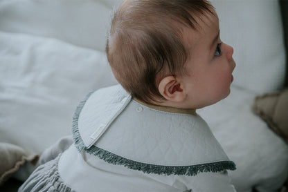 BIB/Grid 4 spectrum sage流蘇秋冬口水巾刻字