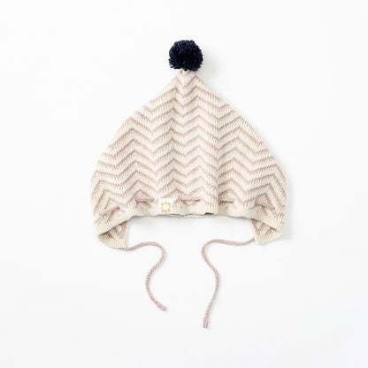 「日本製造」knit bonnet 5 yamaji momo無縫編織秋冬針織帽3m~2y
