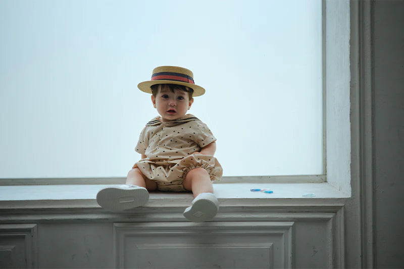 paddle rompers 3 pindot波點水手風燈籠褲連體衣