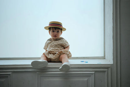 paddle rompers 3 pindot波點水手風燈籠褲連體衣