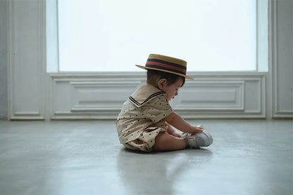 paddle rompers 3 pindot波點水手風燈籠褲連體衣