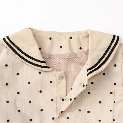 paddle rompers 3 pindot波點水手風燈籠褲連體衣