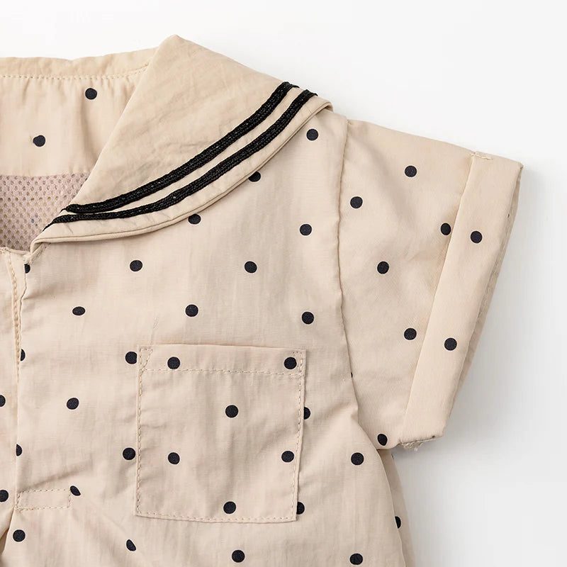 paddle rompers 3 pindot波點水手風燈籠褲連體衣