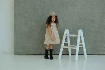 paddle dress 3 pindot 米色波點水手風連身裙