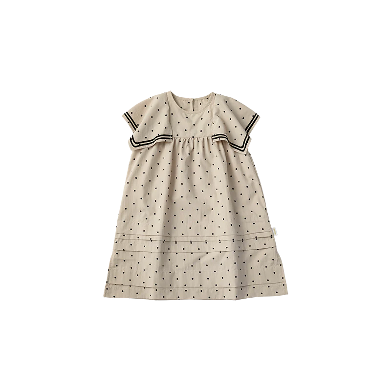 paddle dress 3 pindot 米色波點水手風連身裙