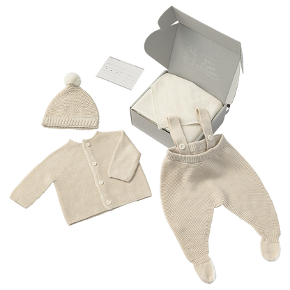 icicle newborn box 初生兒禮物套裝禮盒米色/粉色（可刺繡）