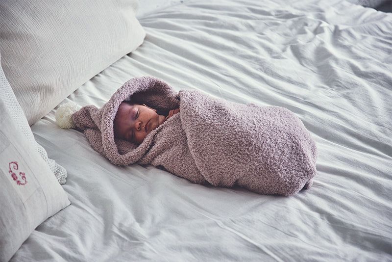 Organic hooded blanket 1 pink粉色多用途多功能嬰兒毯（可刺繡）